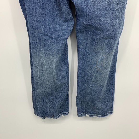 Lane Bryant Jeans Blue Distressed Denim Straight - Picture 9 of 9